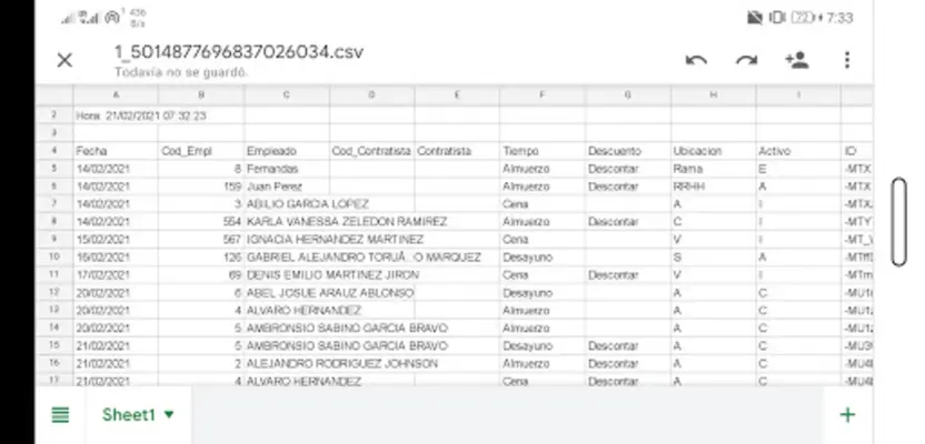 Control de Alimentos android App screenshot 12